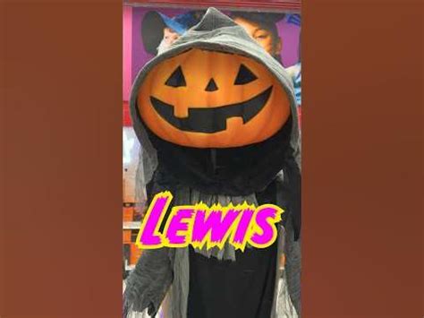 Lewis pumpkin target - Target's website lists him as an "8' Light and Sound Pumpkin Halloween Ghoul," wearing what appears to be a Grim Reaper robe with a hoodie and a tattered …